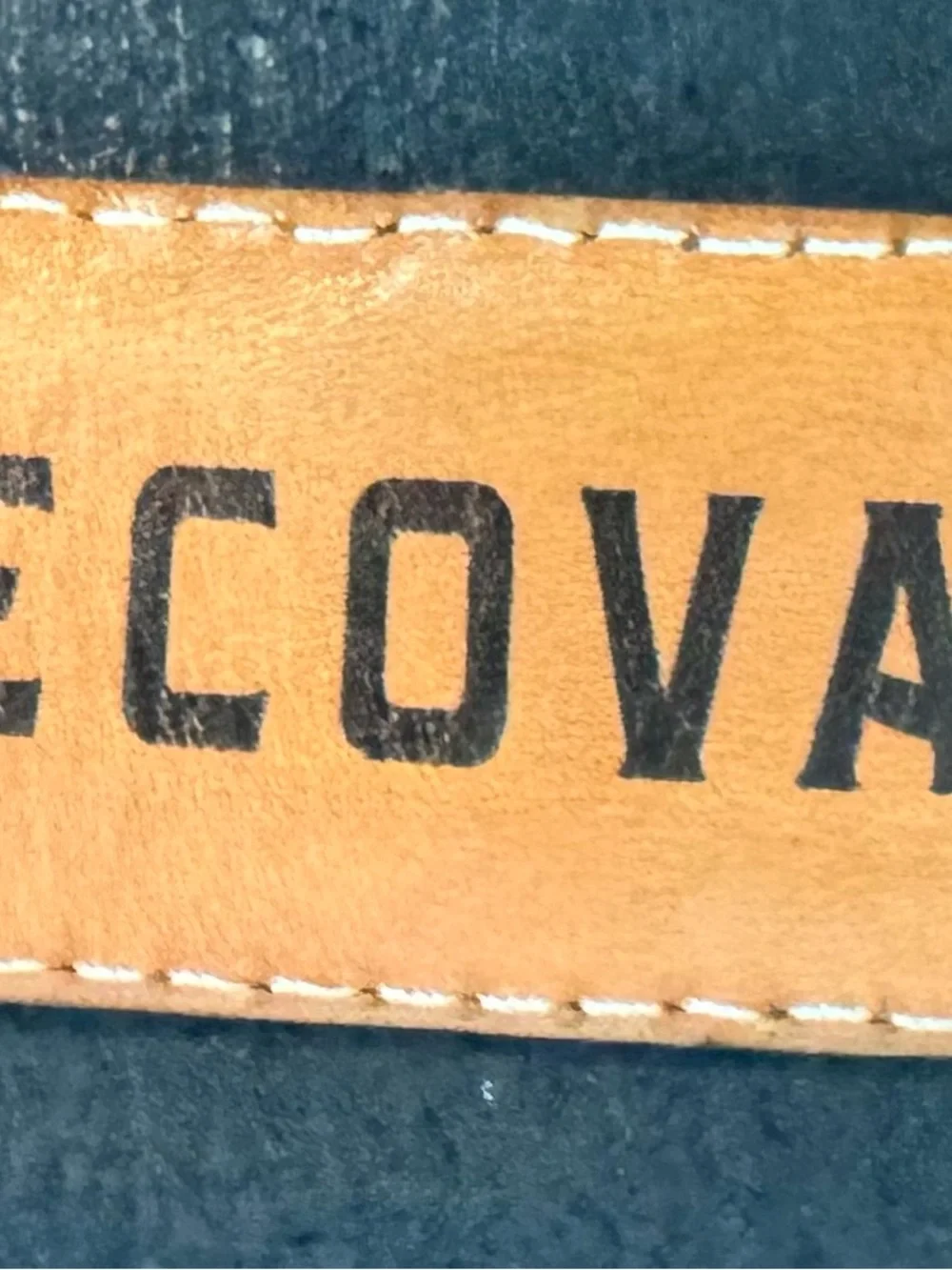 Tecovas Suede Belt in Brown with Silver Buckle